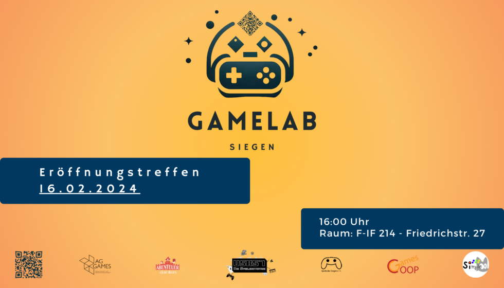 Featured image for “Einladung: Eröffnungstreffen GameLab”